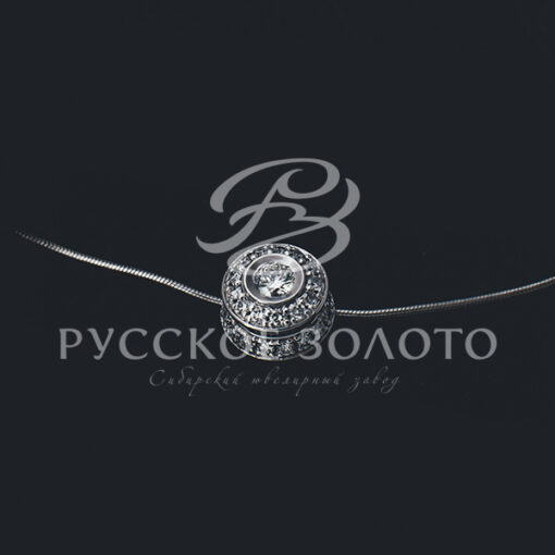 Подвеска из белого золота, с бриллиантами
